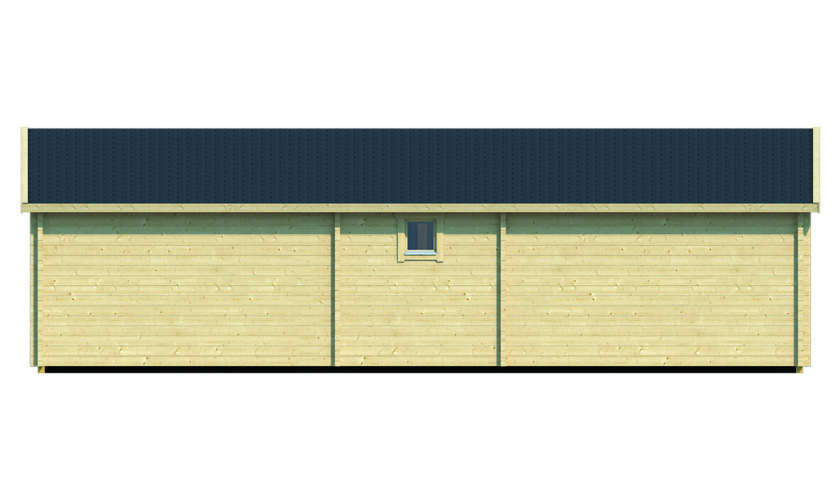 Blockhaus Skerries 1050 x 700 x 317 cm &ndash; Fertighaus aus Holz &ndash; Luxus-Gartenhaus