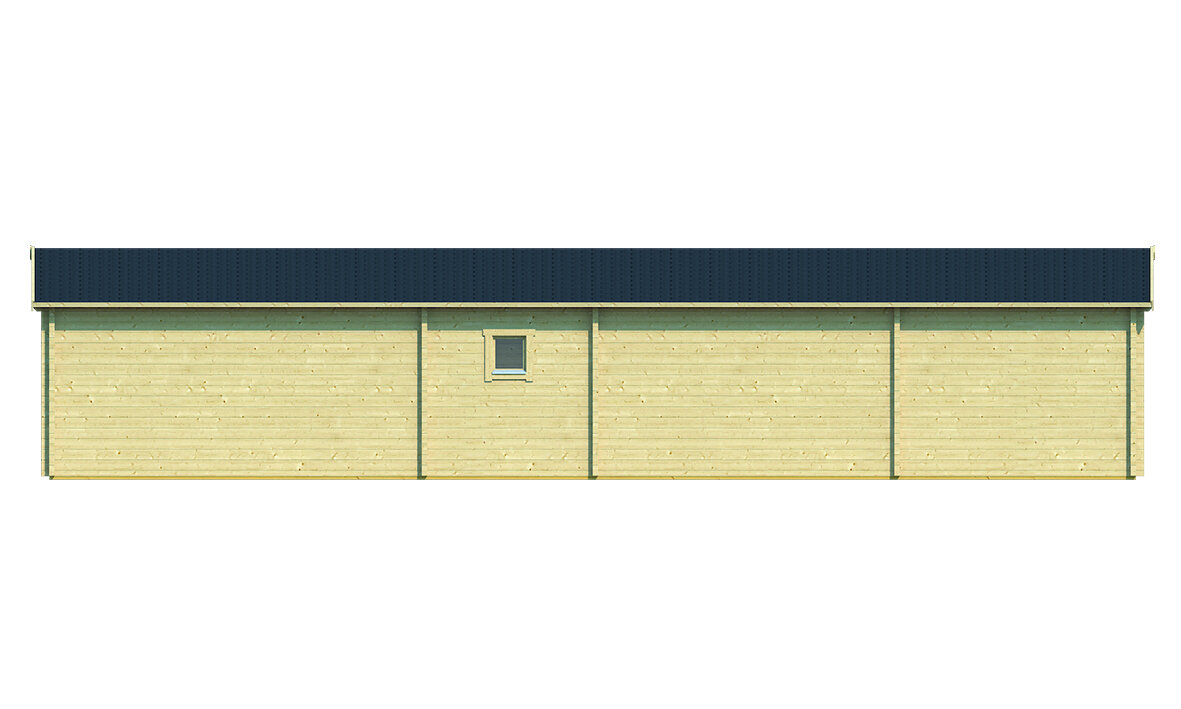 Blockhaus Slane 1400 x 490 x 287 cm &ndash; Fertighaus aus Holz &ndash; Luxus-Gartenhaus