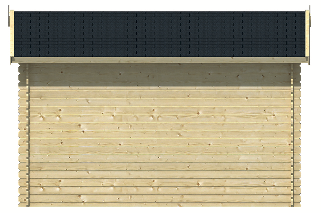 Blokhut Aksel 400 x 300 x 274 cm Wanddikte 28 mm - Luxe Tuinhuis