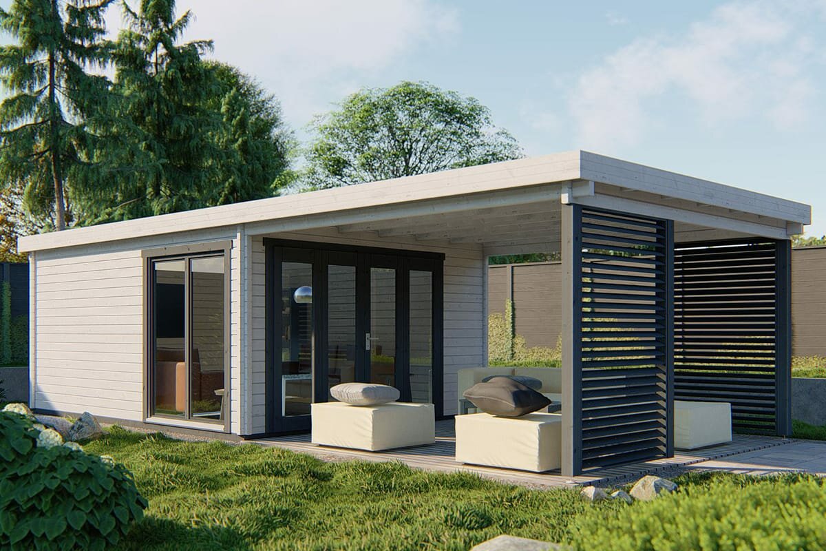 Blockhaus Casper 900 x 400 x 236 cm (58 mm)