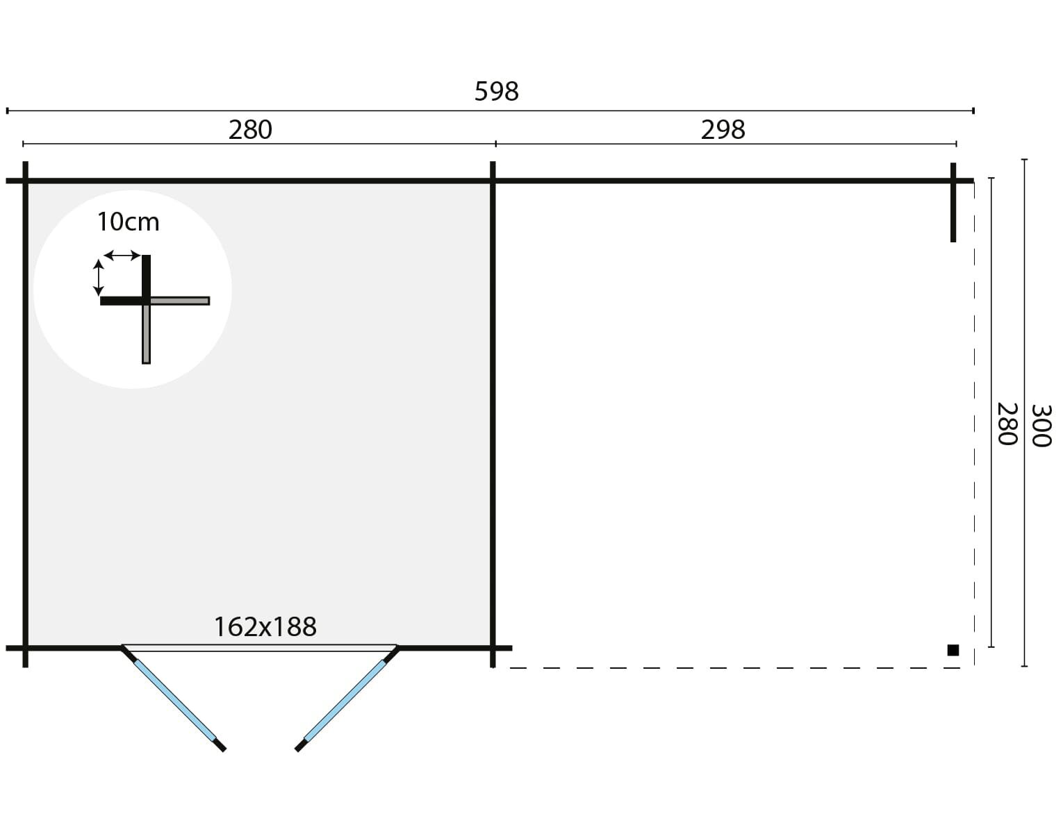 Blokhut Chappo 598 x 300 