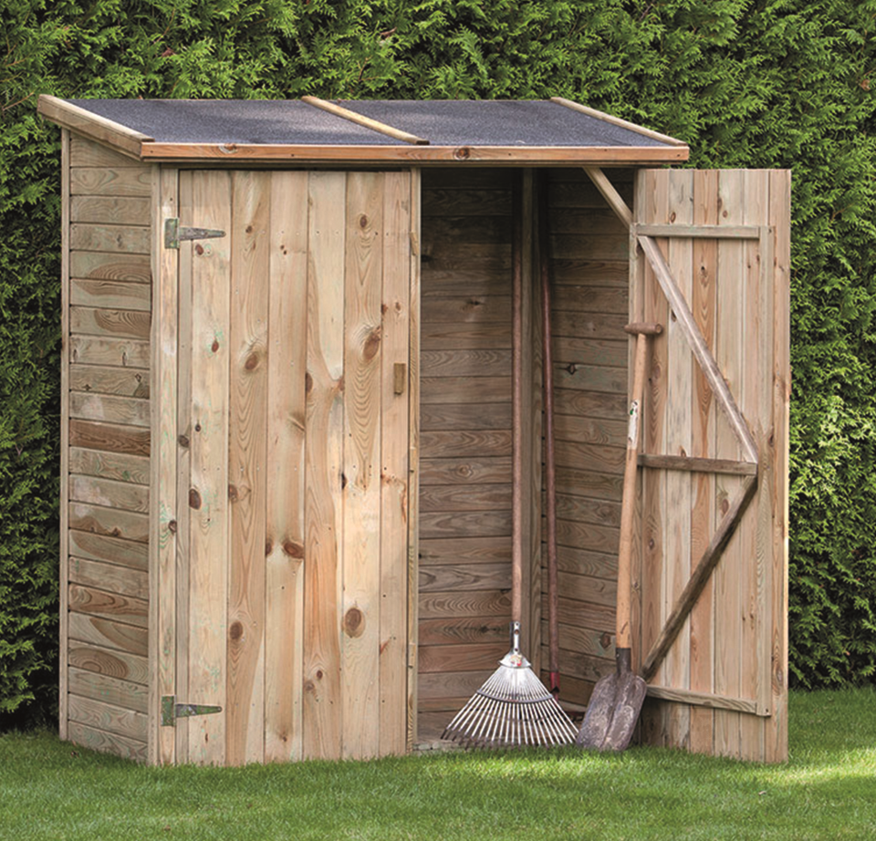Gartenschrank Gouda Impr&auml;gniertes Holz 150 x 70 x 173/185 cm