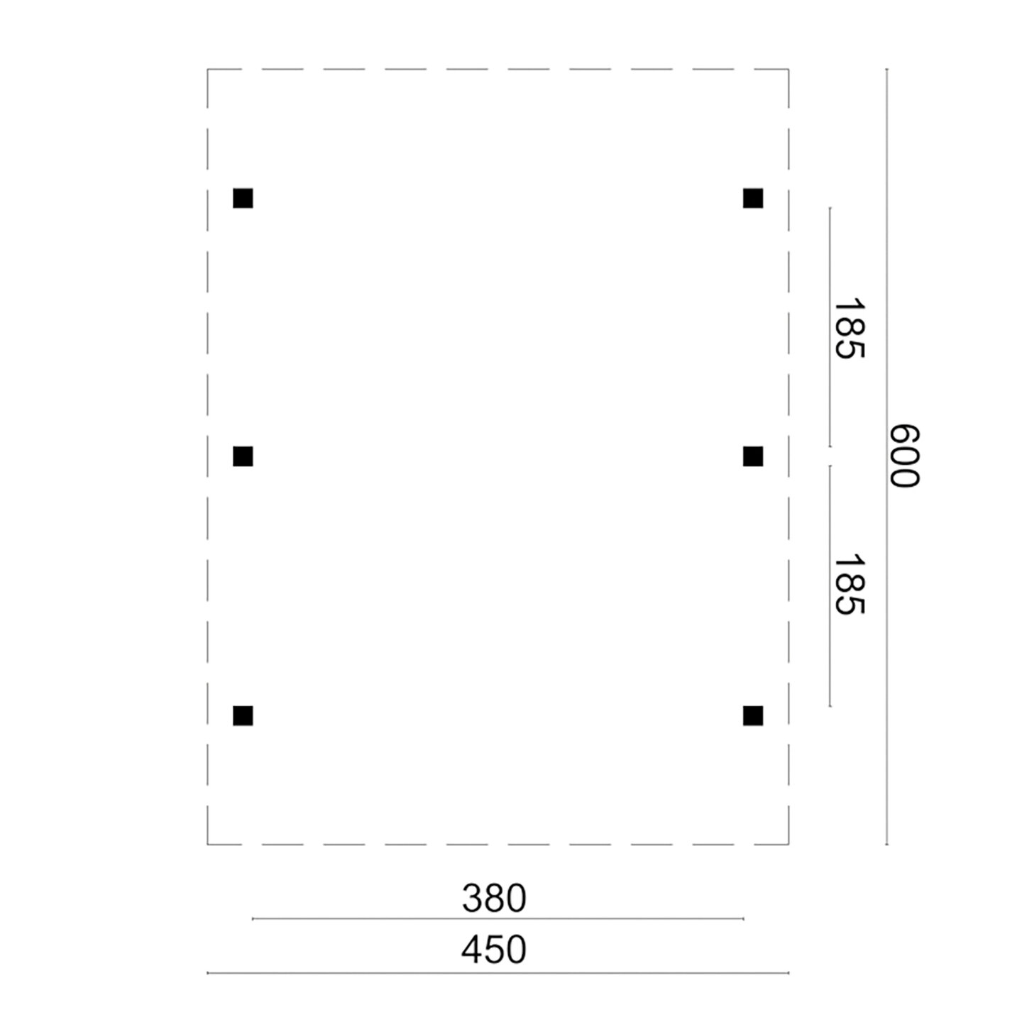Holz Carport Lemmer Douglasie feinges&auml;gt 450 x 600 cm