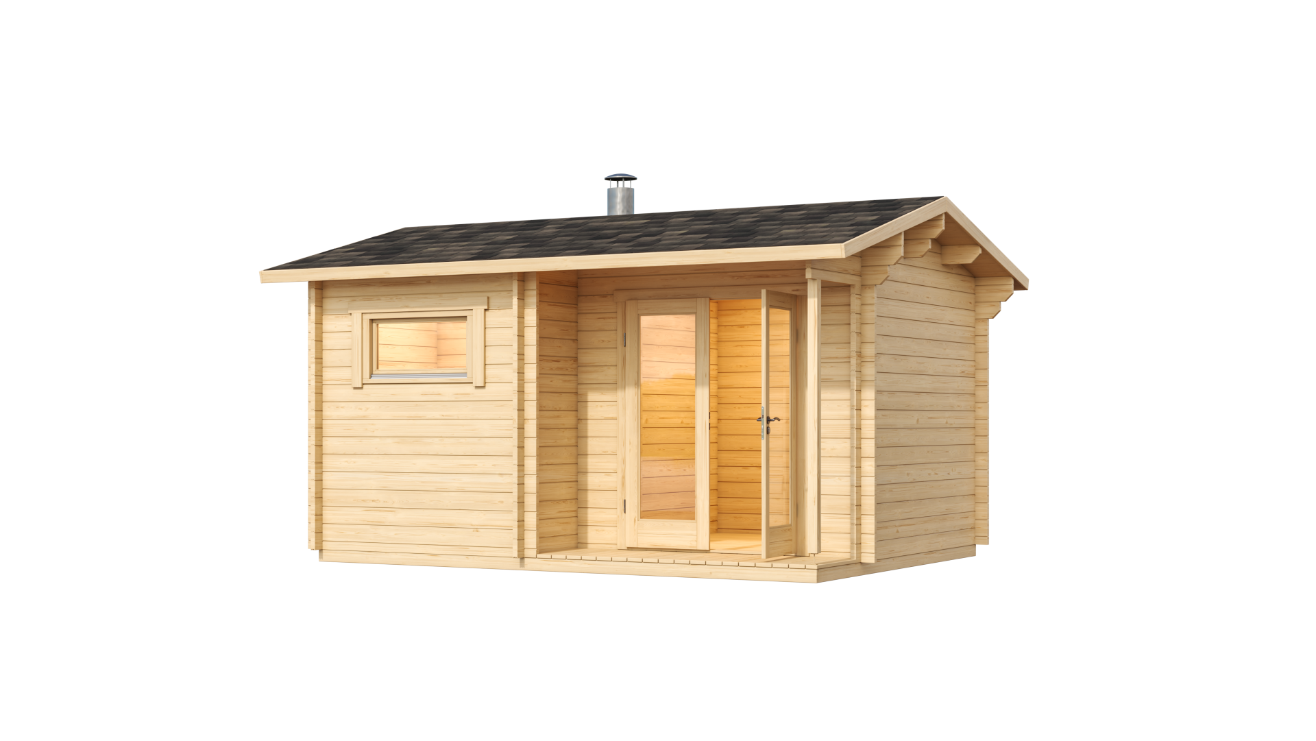 Sauna huis Juuka | 40 mm | onbehandeld