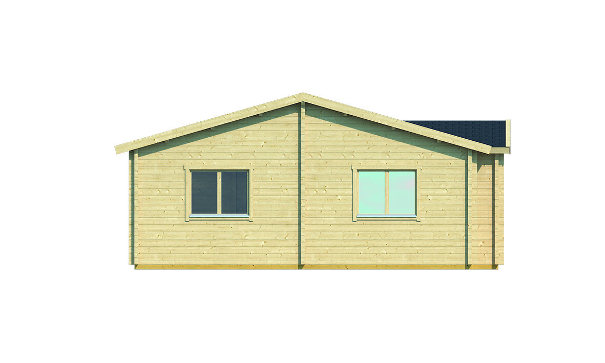 Gartenhaus Skerries 1050 x 700 x 317 cm &ndash; Fertighaus aus Holz &ndash; Luxus-Blockhaus