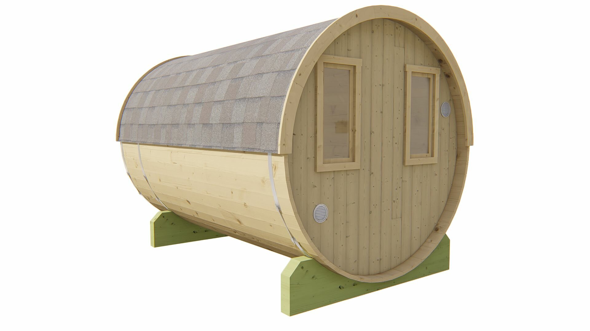 Saunabarrel vurenhout &Oslash;205 x 300 cm