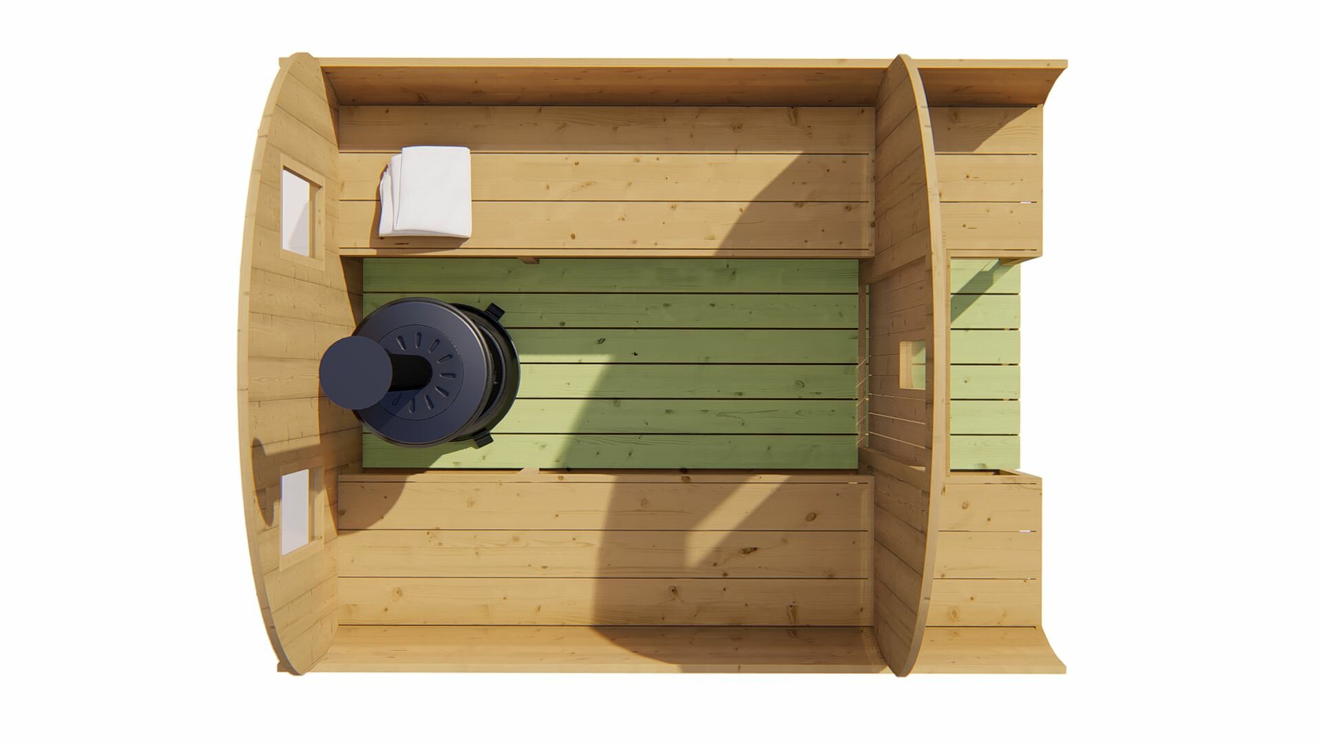 Barrelsauna Thermowood &Oslash;205 x 250 cm - Saunabarrel