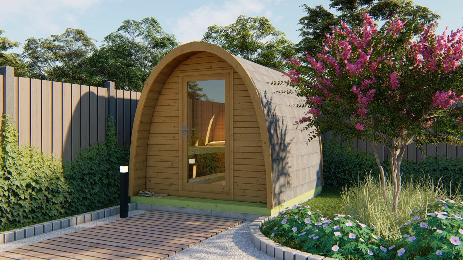 Sauna POD Tolva &Oslash;230 x 260 cm - thermowood 42mm 