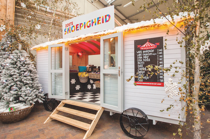 Zirkuswagen 480 x 240 x 319 cm mit Seitent&uuml;r - Pipowagen Patricia