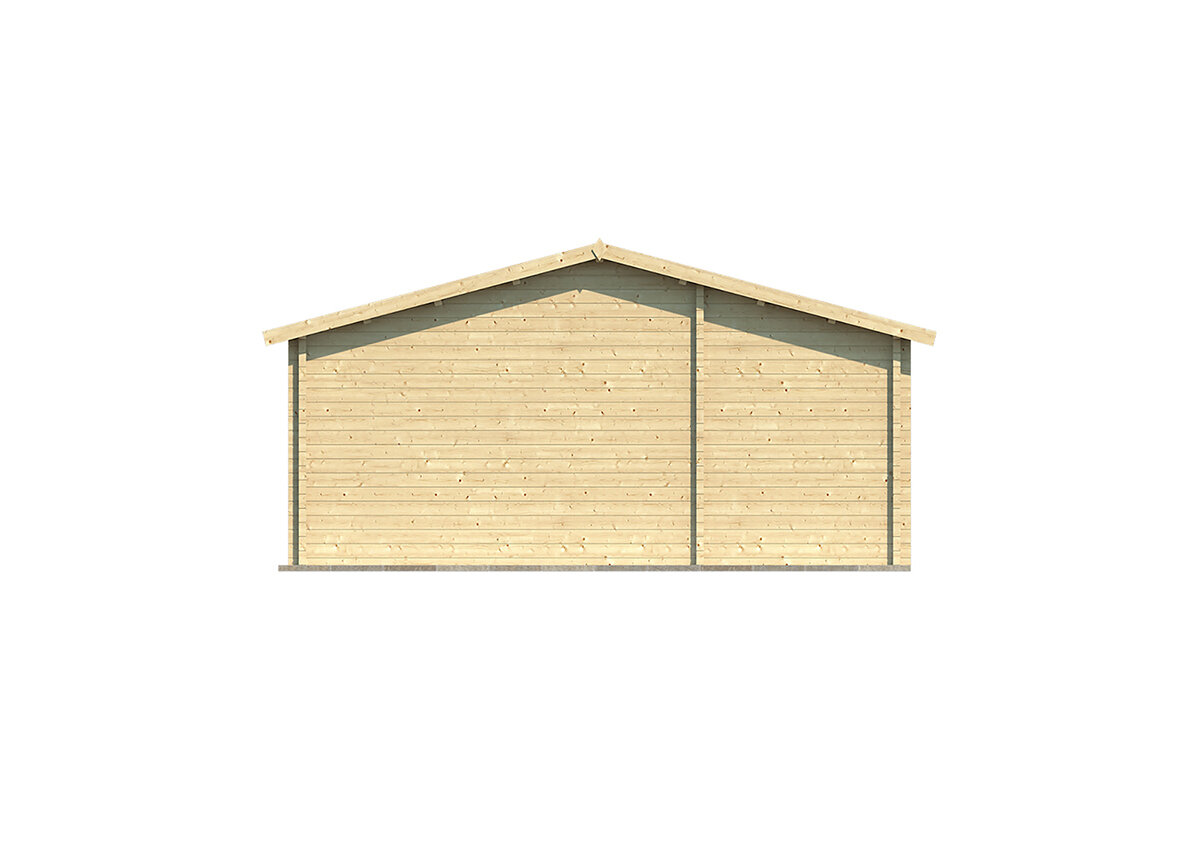Gartenhaus Letterkenny 1120 x 595 x 304 cm &ndash; Fertighaus aus Holz &ndash; Luxus-Blockhaus
