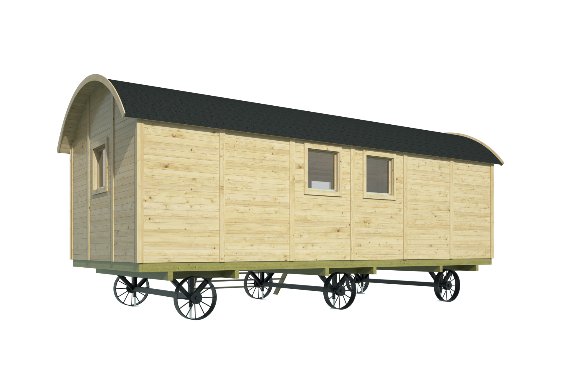 Zirkuswagen 720 x 328 x 354 cm - Pipowagen Dan