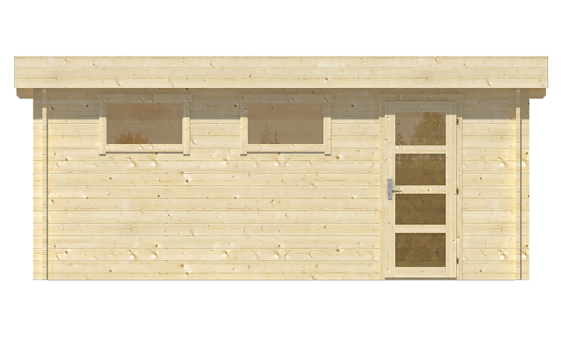 Garage Marketta 380 x 536 cm &ndash; Flachdach