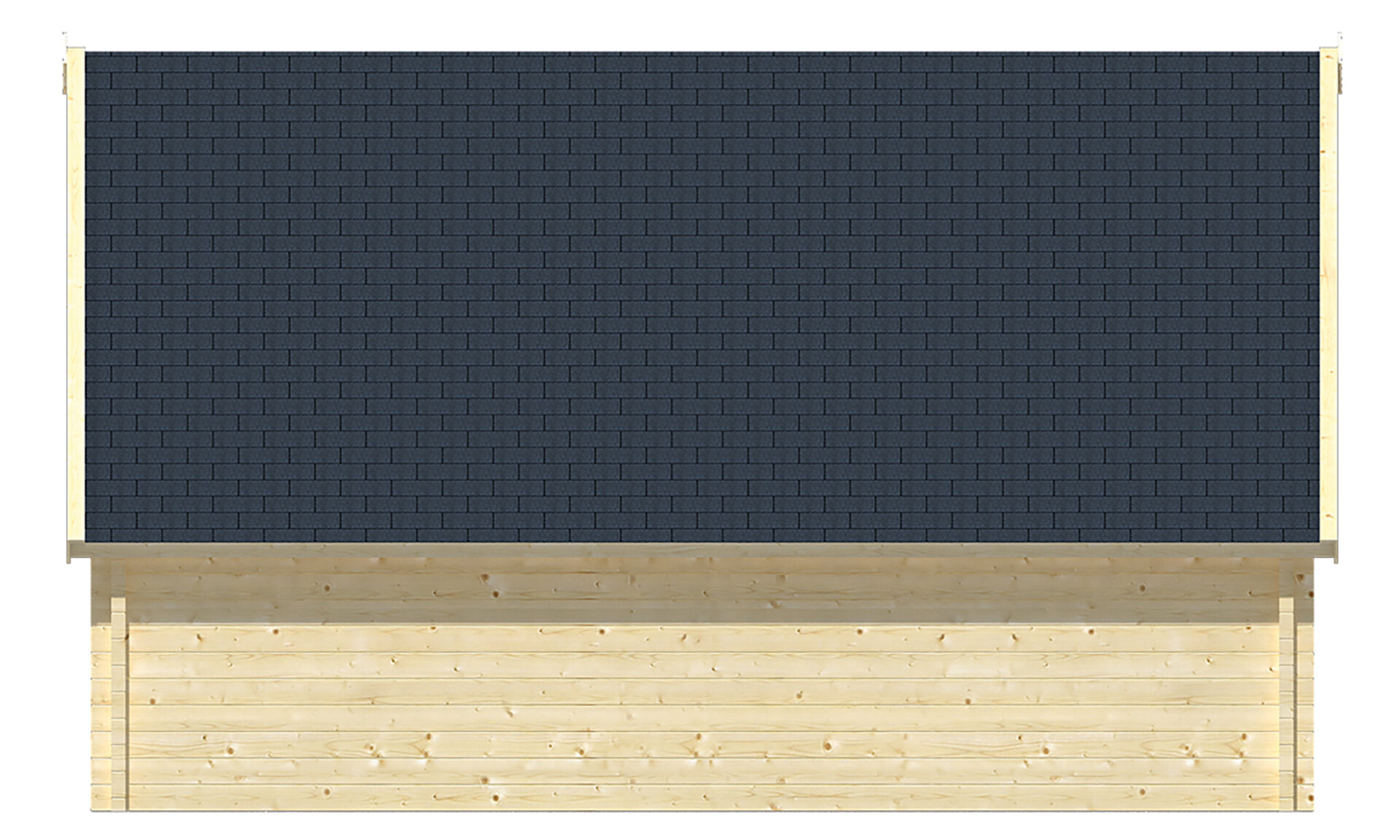  Garage-Unterstand Nysse 600 x 600 cm - Wandstarke 70 mm