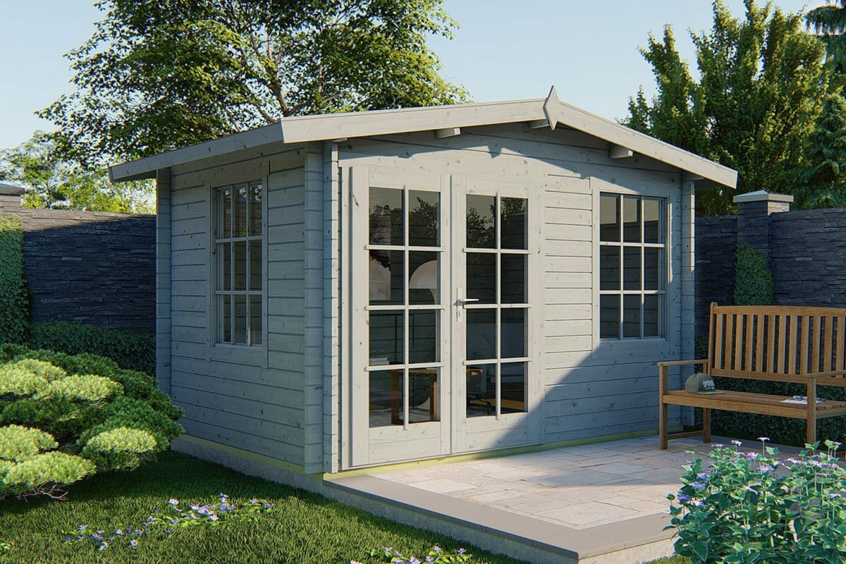 Blokhut Philip zilvergrijs