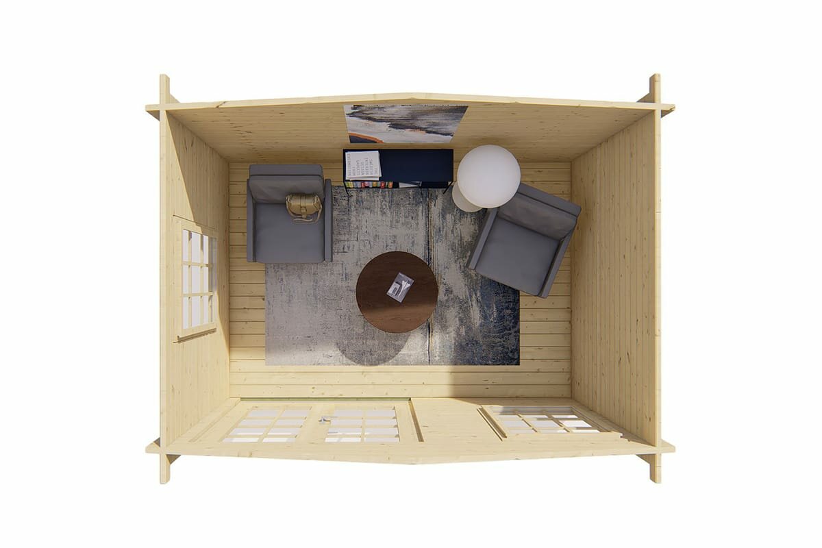 Blokhut Philip bovenaanzicht