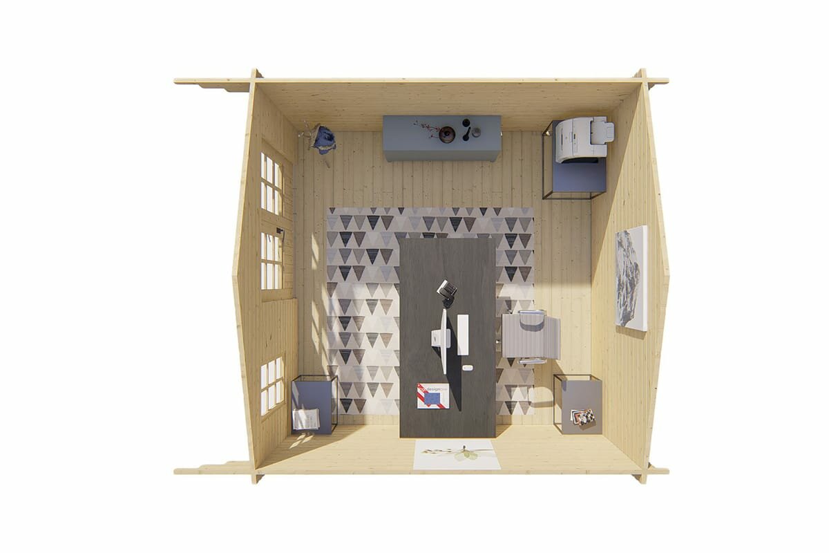 Blokhut Ulrik bovenaanzicht