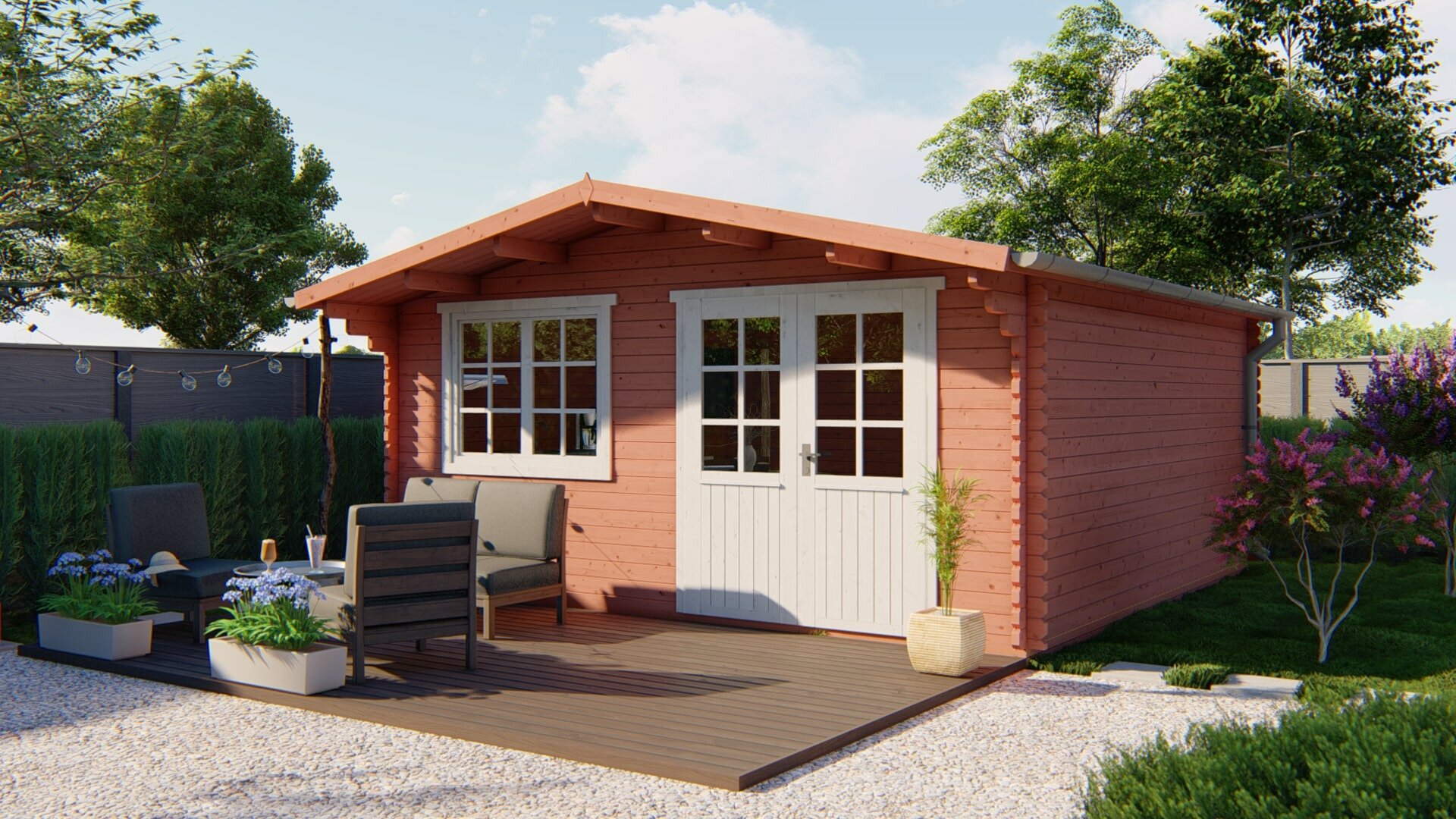 Blokhut Hendrick Red Class Wood