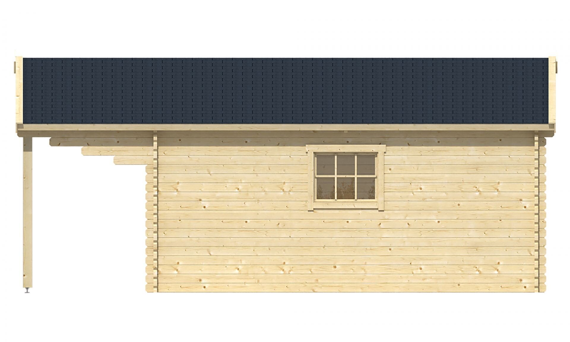 Blokhut Emiel rechterzijaanzicht