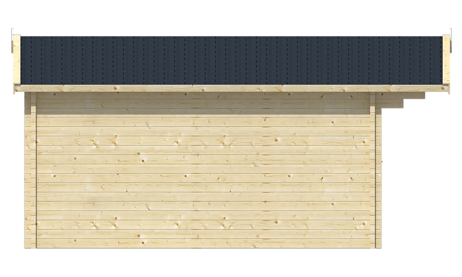 Blokhut Blackpool linkzijde