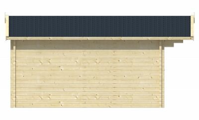 Blokhut Derby linkerzijaanzicht