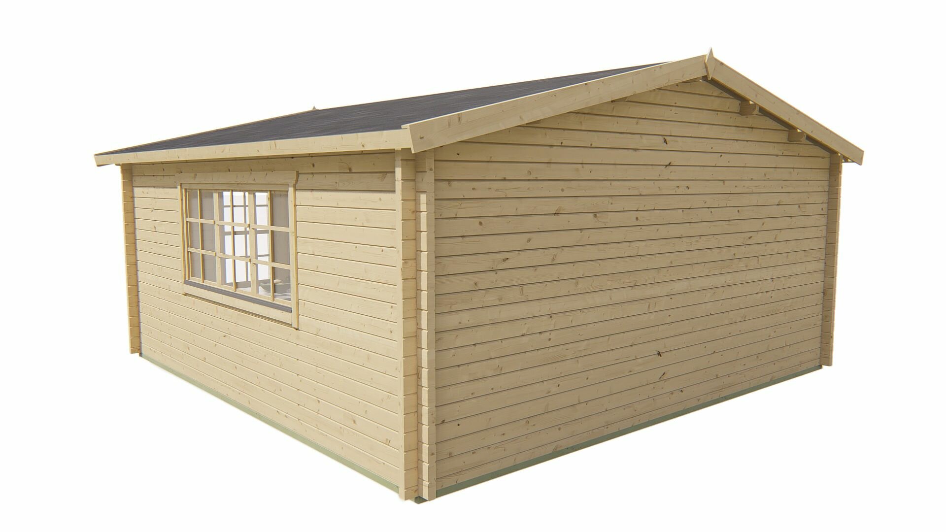 Blokhut Southampton achteraanzicht