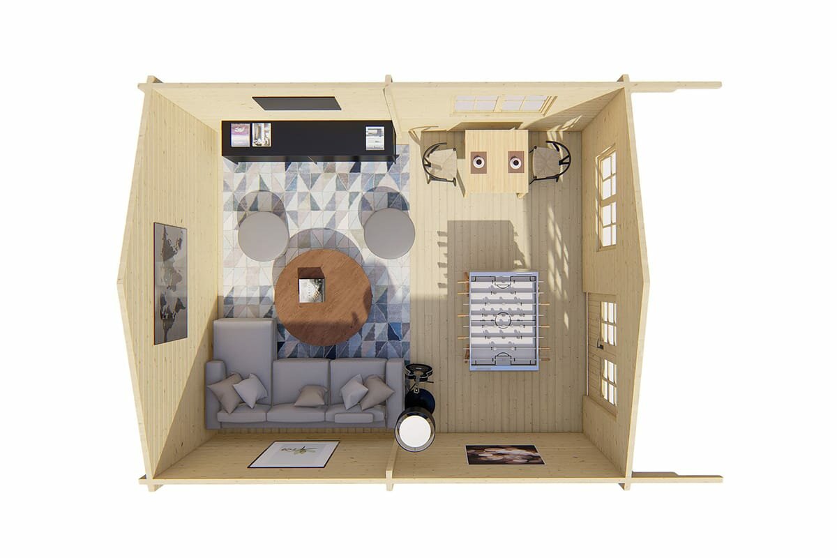 Gartenhaus Niedersachsen 500 x 713 x 304 cm 