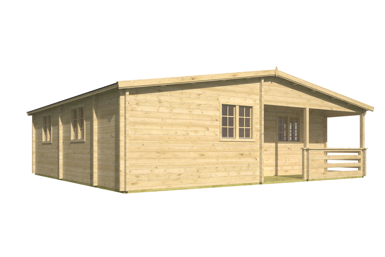 Blokhut Azores vooraanzicht