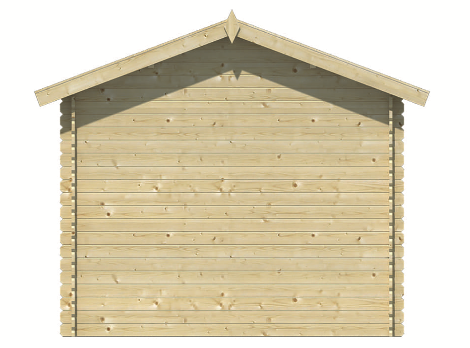 Blokhut Aksel achteraanzicht