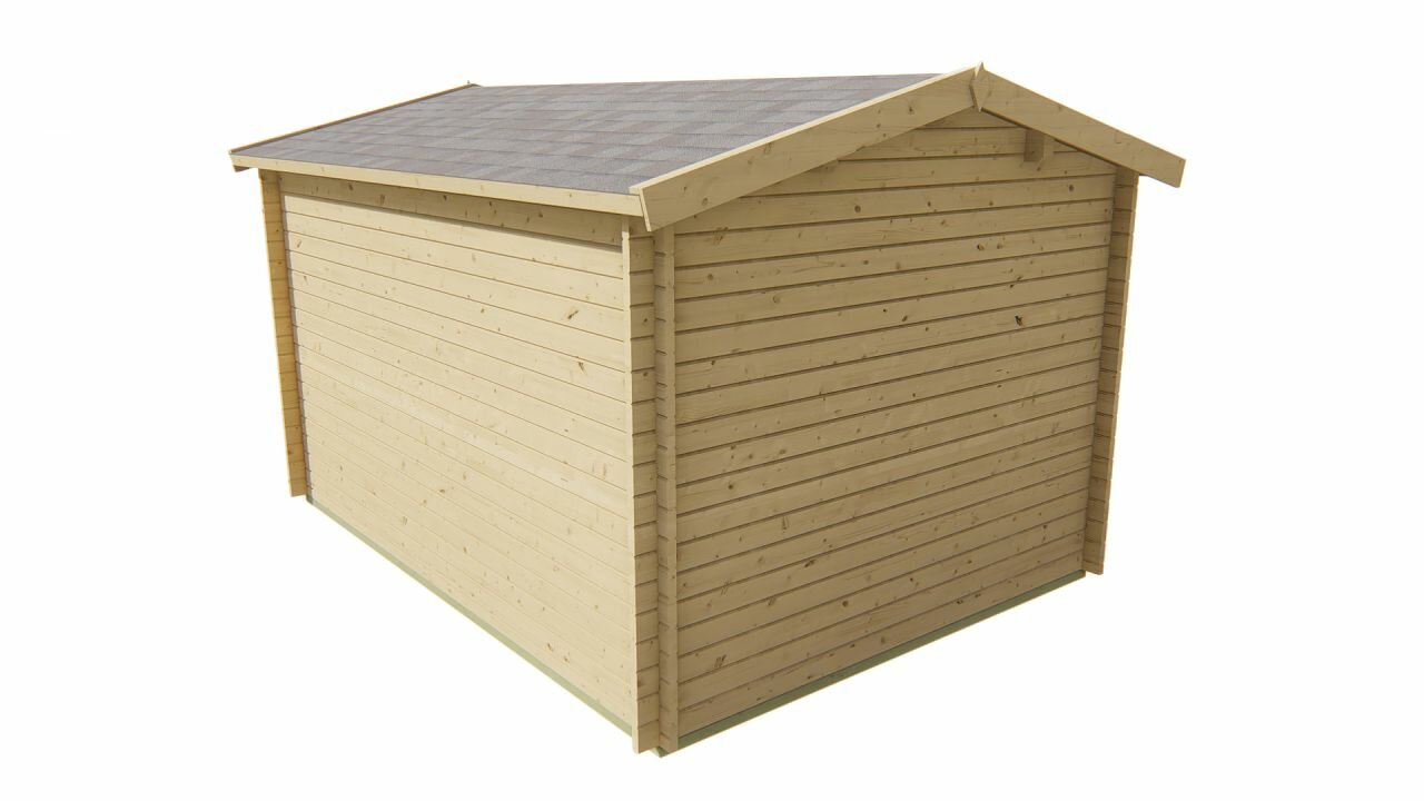 Blokhut Chloe achteraanzicht