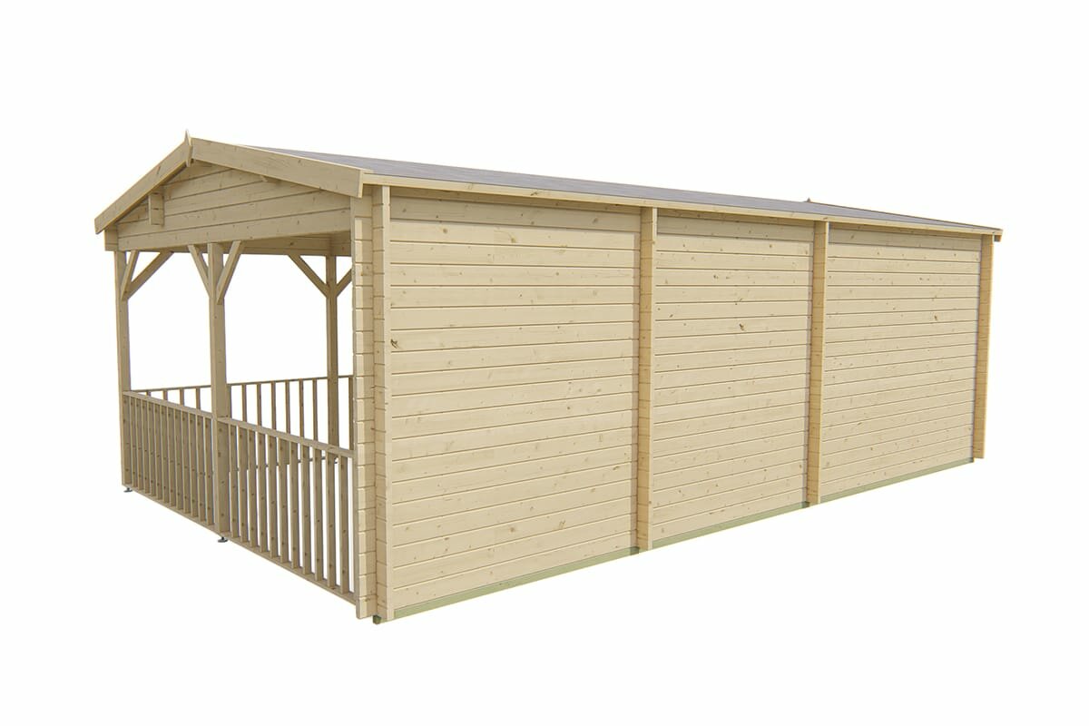 Blokhut Ragna rechterachteraanzicht