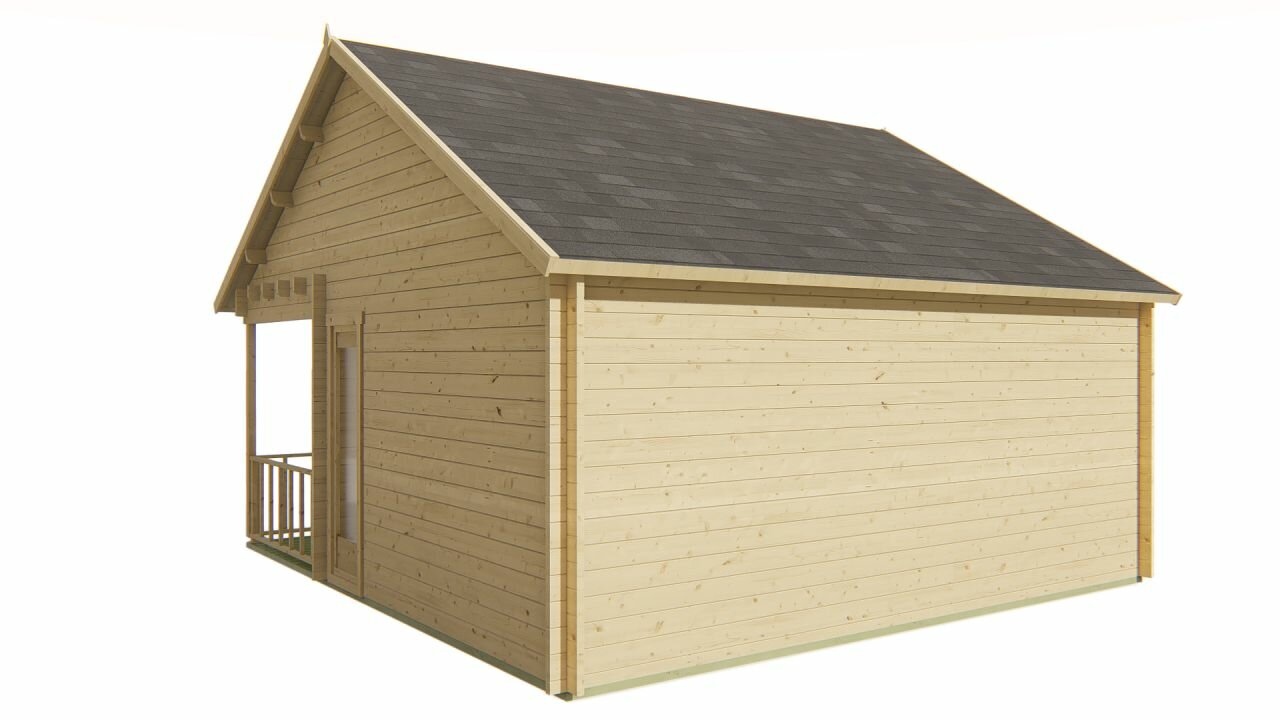 Blokhut Olaug rechterachteraanzicht