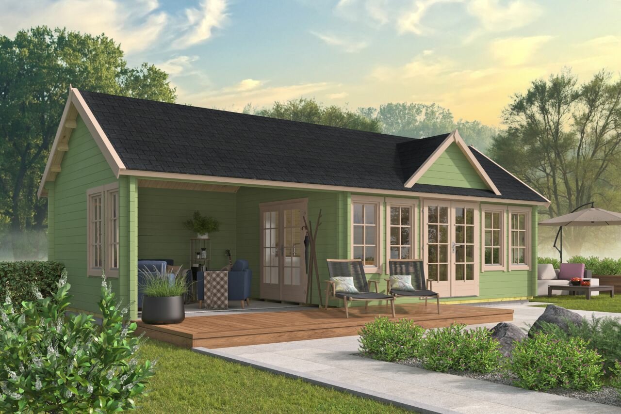 Blokhut Big Ben groen