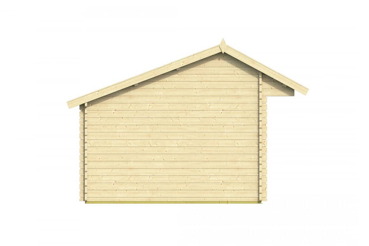 Blokhut Th&uuml;ringen linkerzijaanzicht