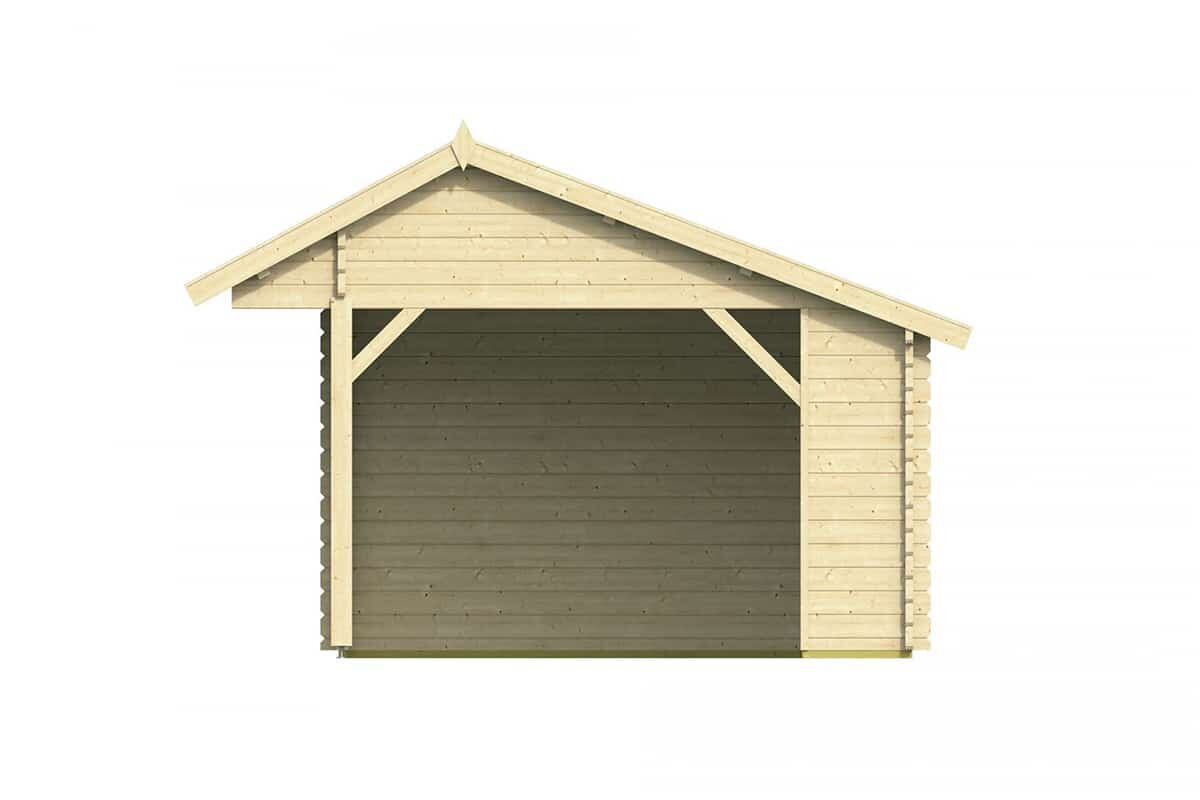 Blokhut Th&uuml;ringen rechterzijaanzicht