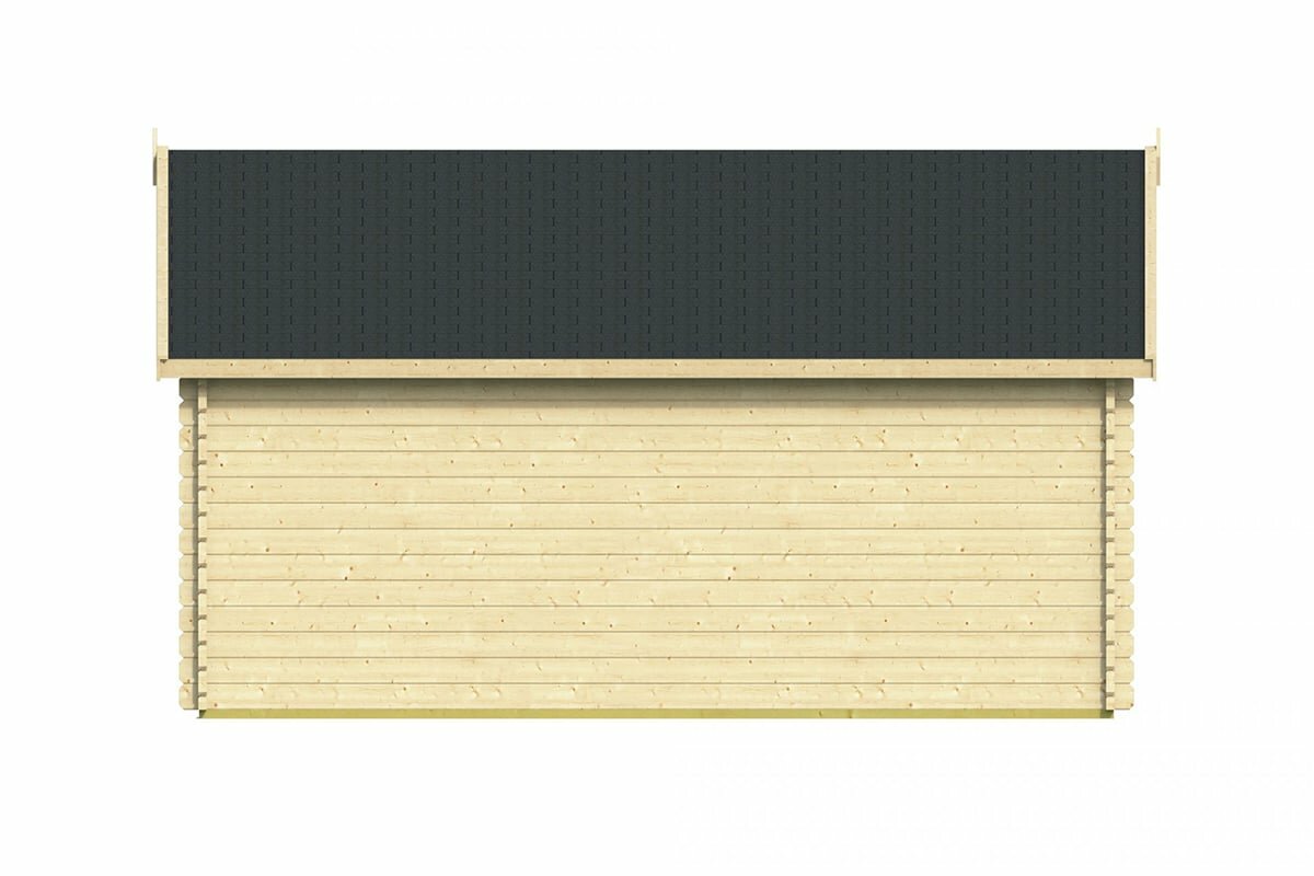 Blokhut Th&uuml;ringen achteraanzicht