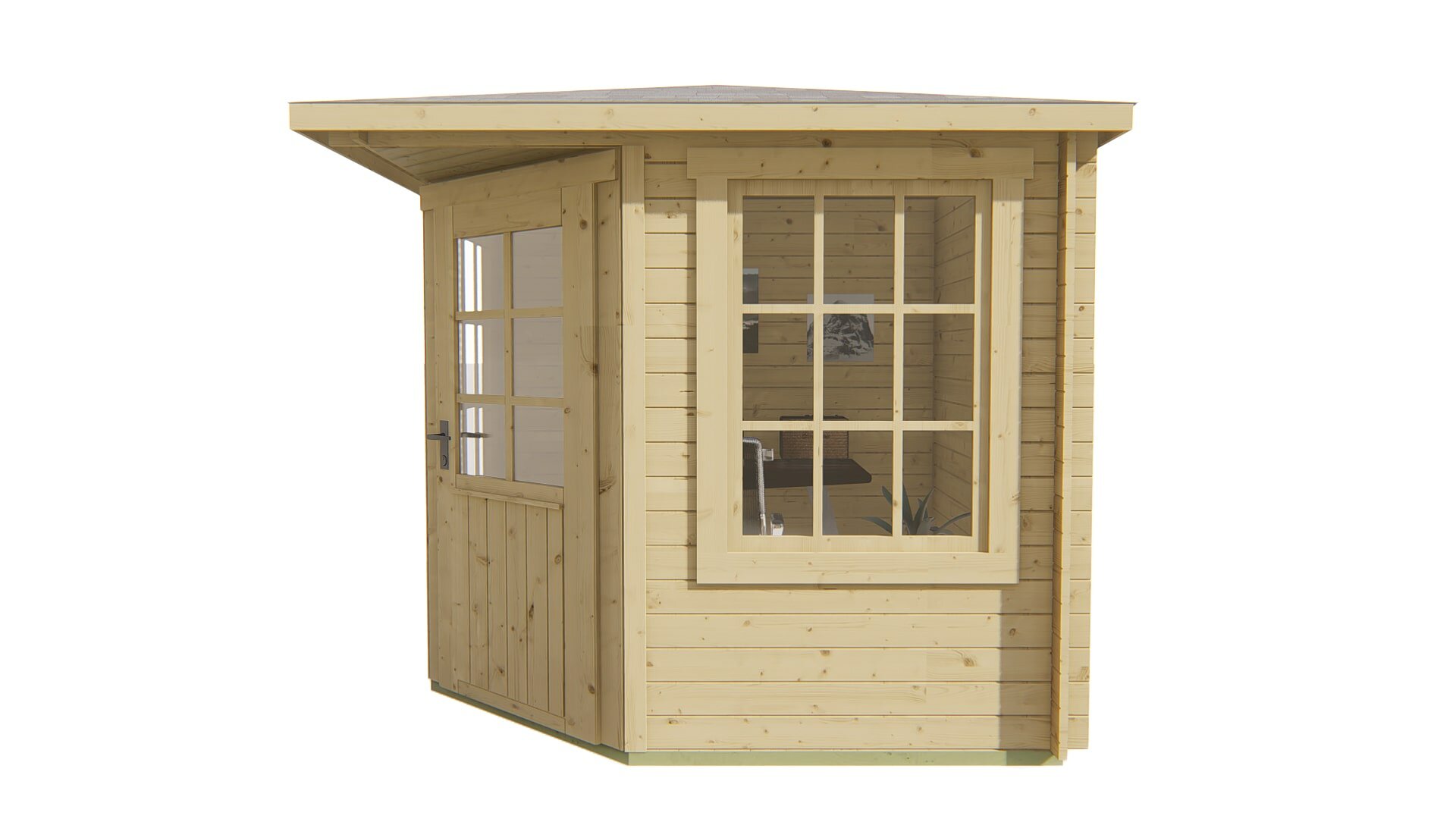 Blokhut Jos vooraanzicht