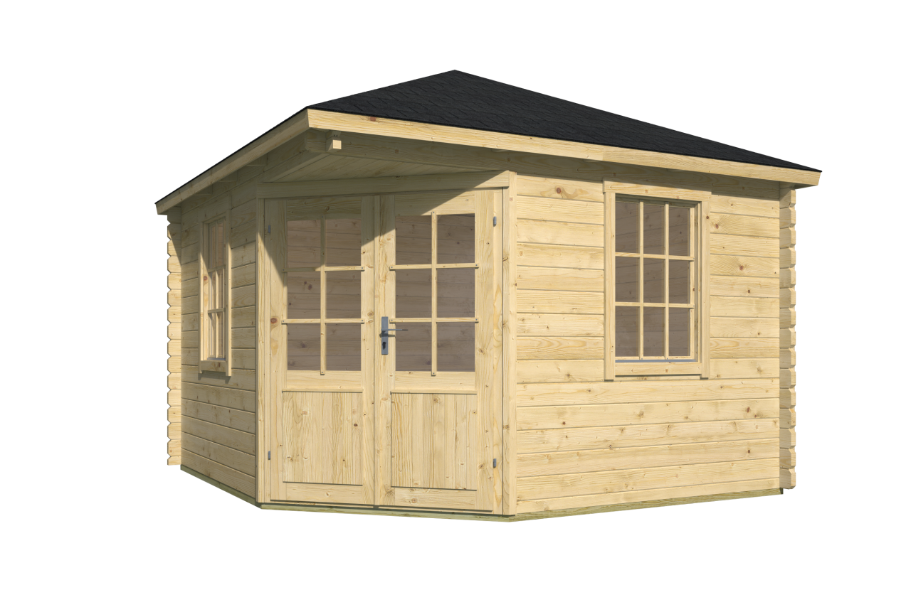 Blokhut Nilsson vooraanzicht