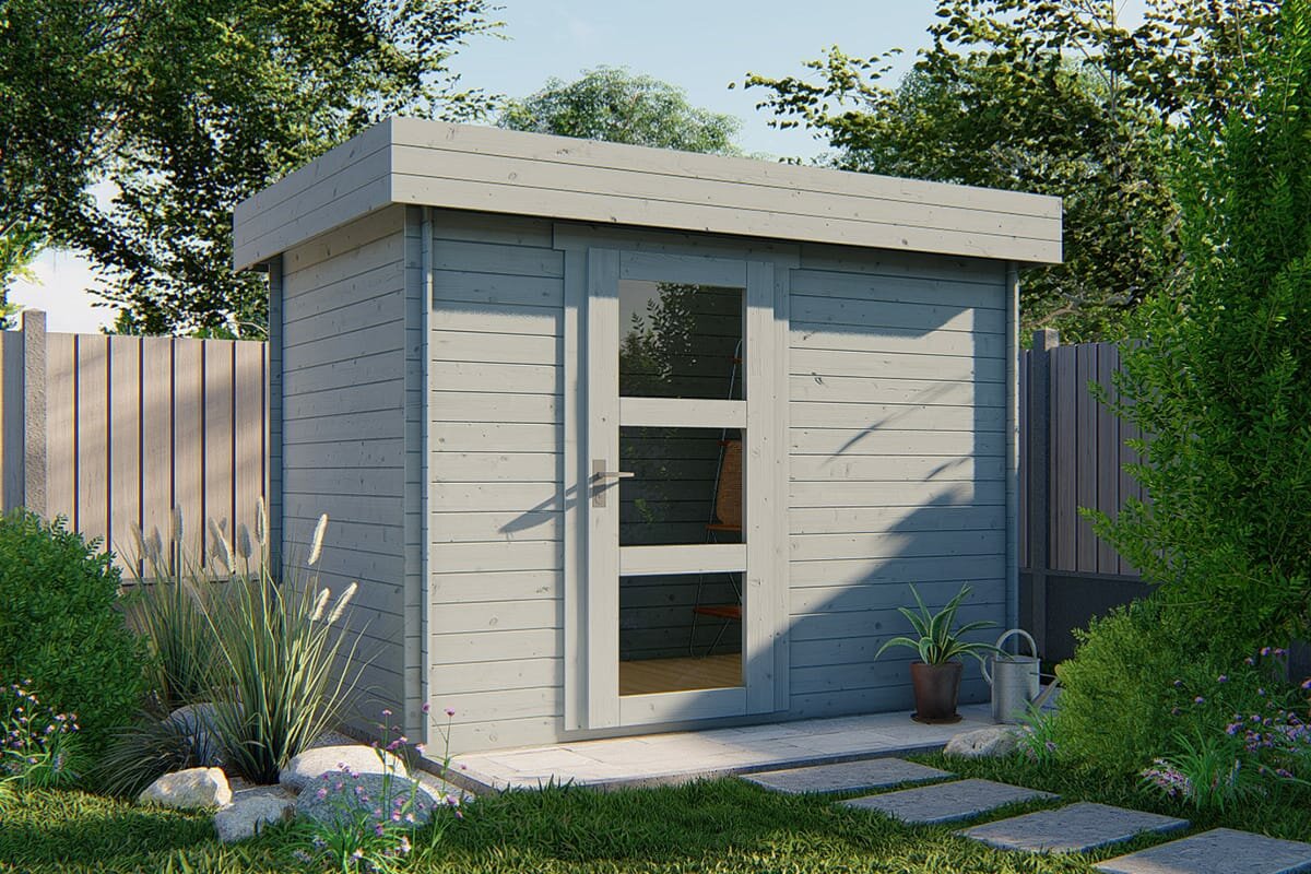 Blokhut Novalie blauw