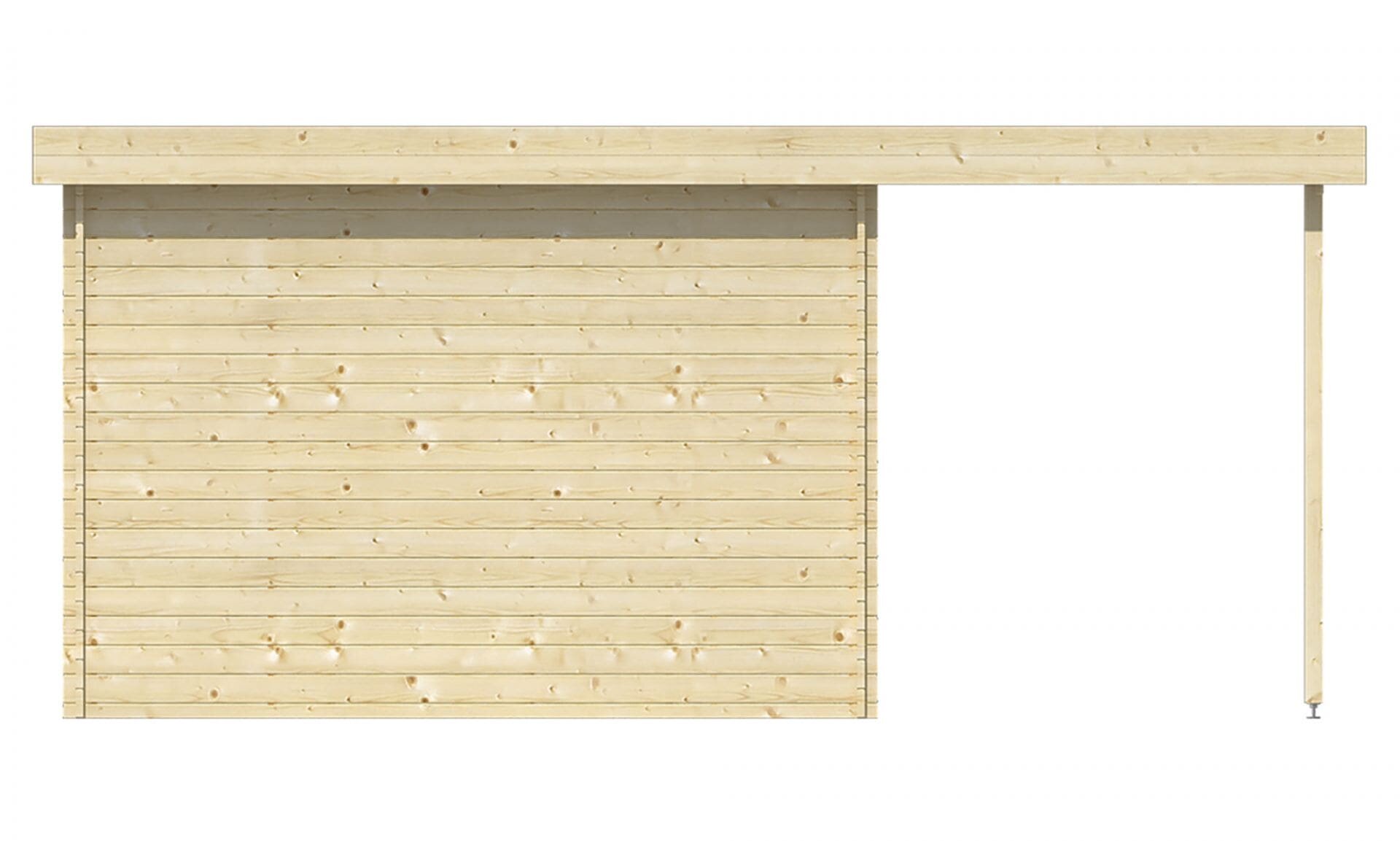 Blokhut Extramodern achteraanzicht 520 x 260