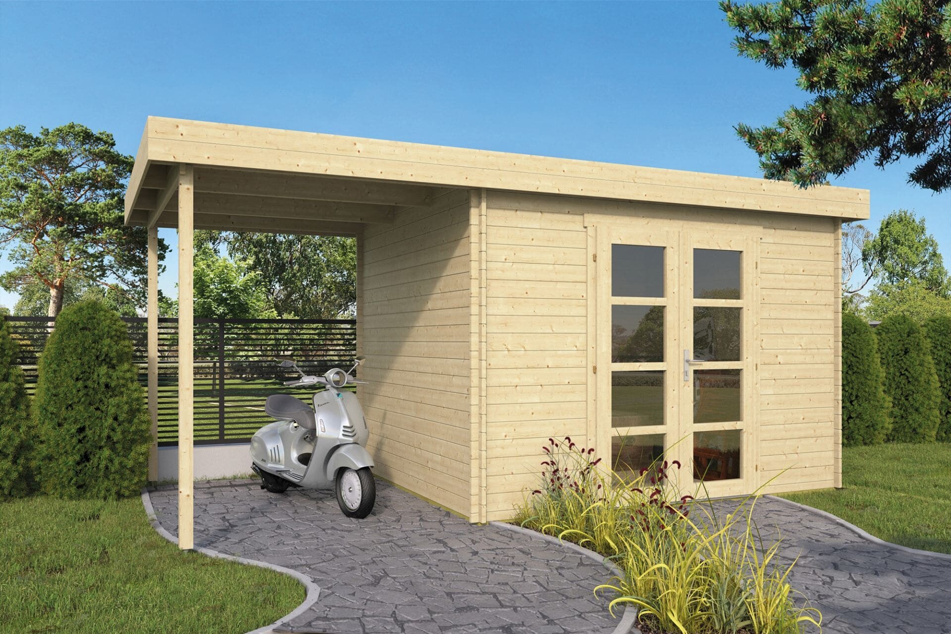 Blokhut Extramodern blank