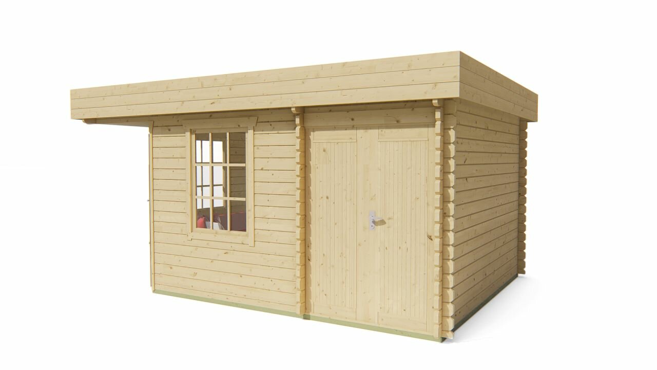 Blokhut Helge rechterzijaanzicht