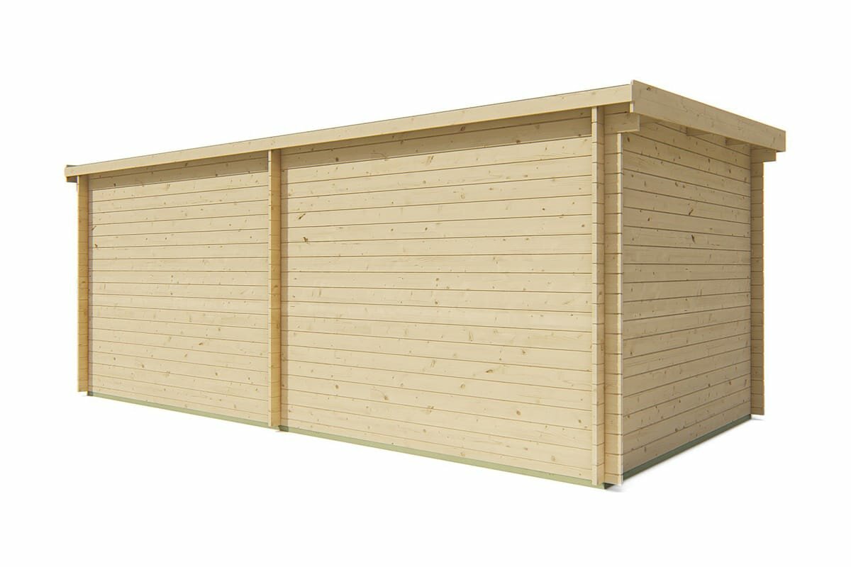 Blokhut Hasse achteraanzicht