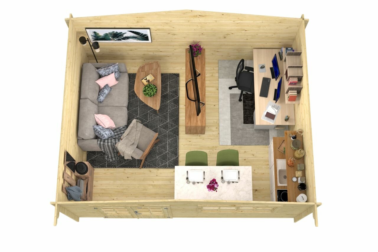 Blokhut Toledo bovenaanzicht