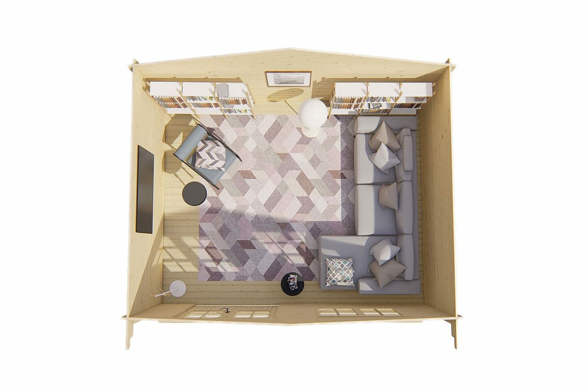 Blokhut Toledo bovenaanzicht