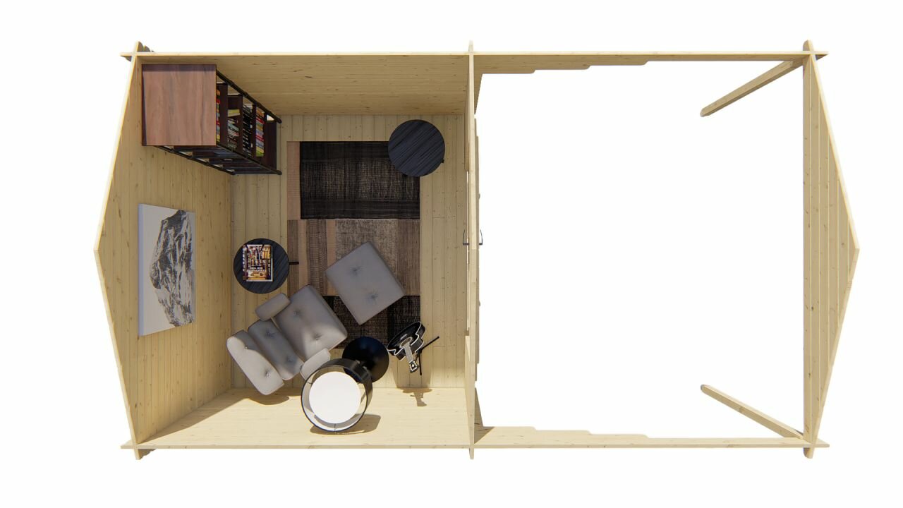 Blokhut Georg bovenaanzicht