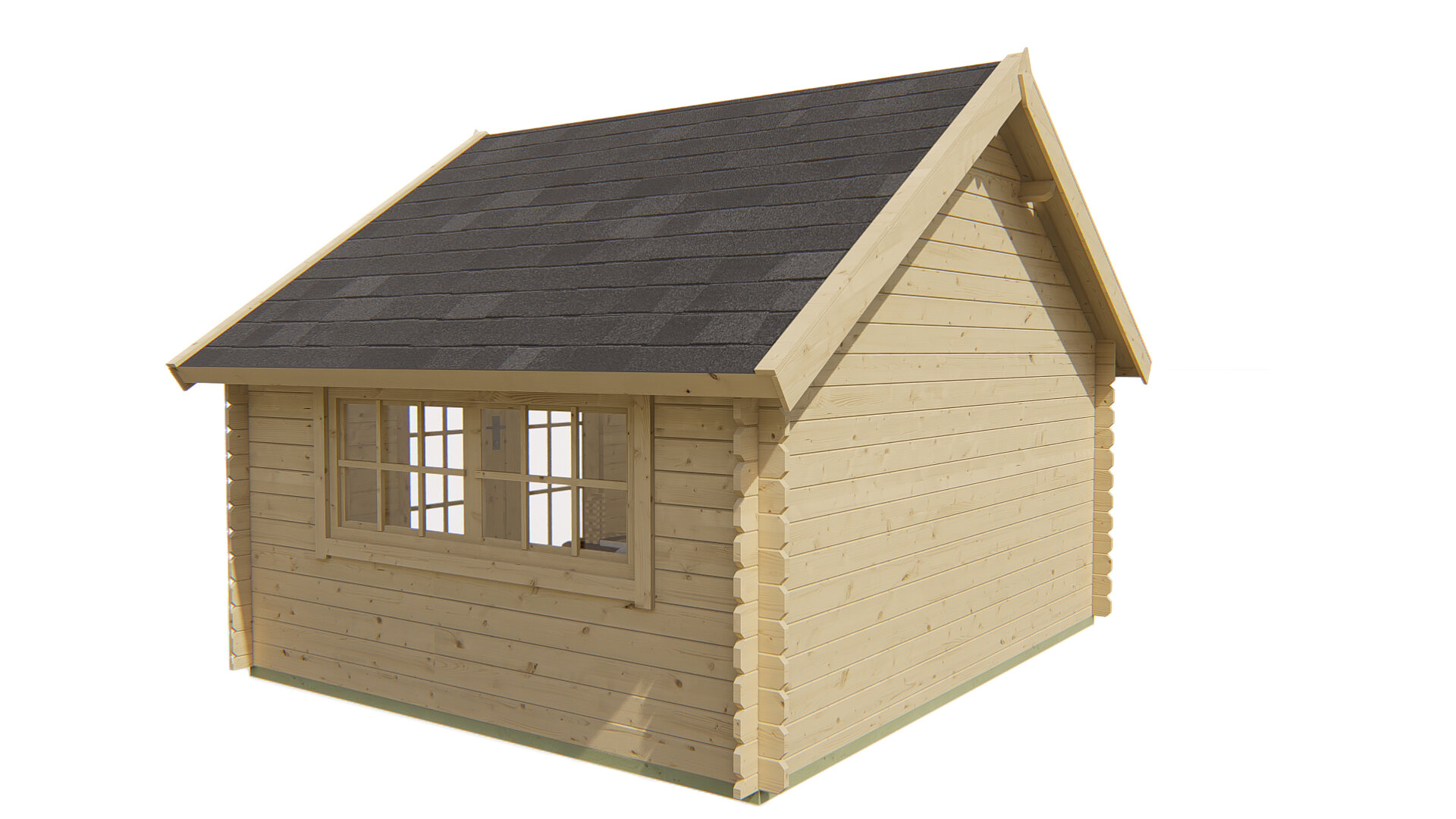 Blokhut Skov rechterzijaanzicht