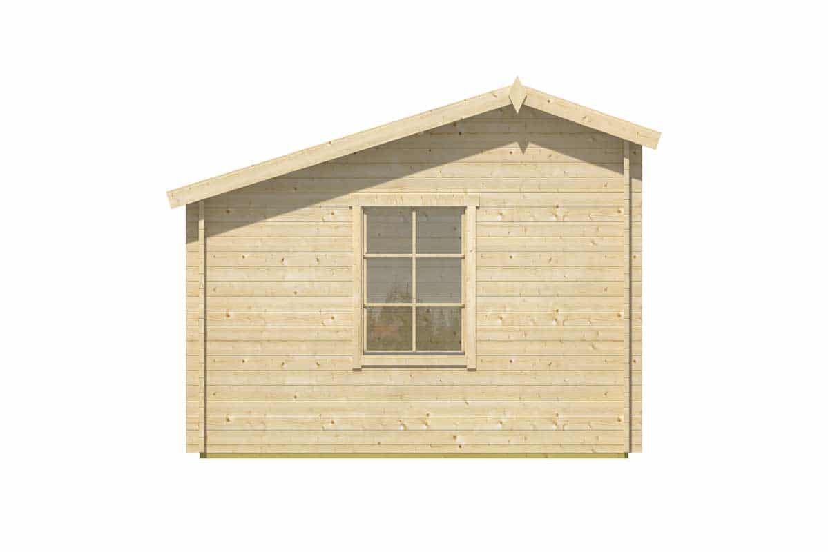 Blokhut Tane linkerzijaanzicht