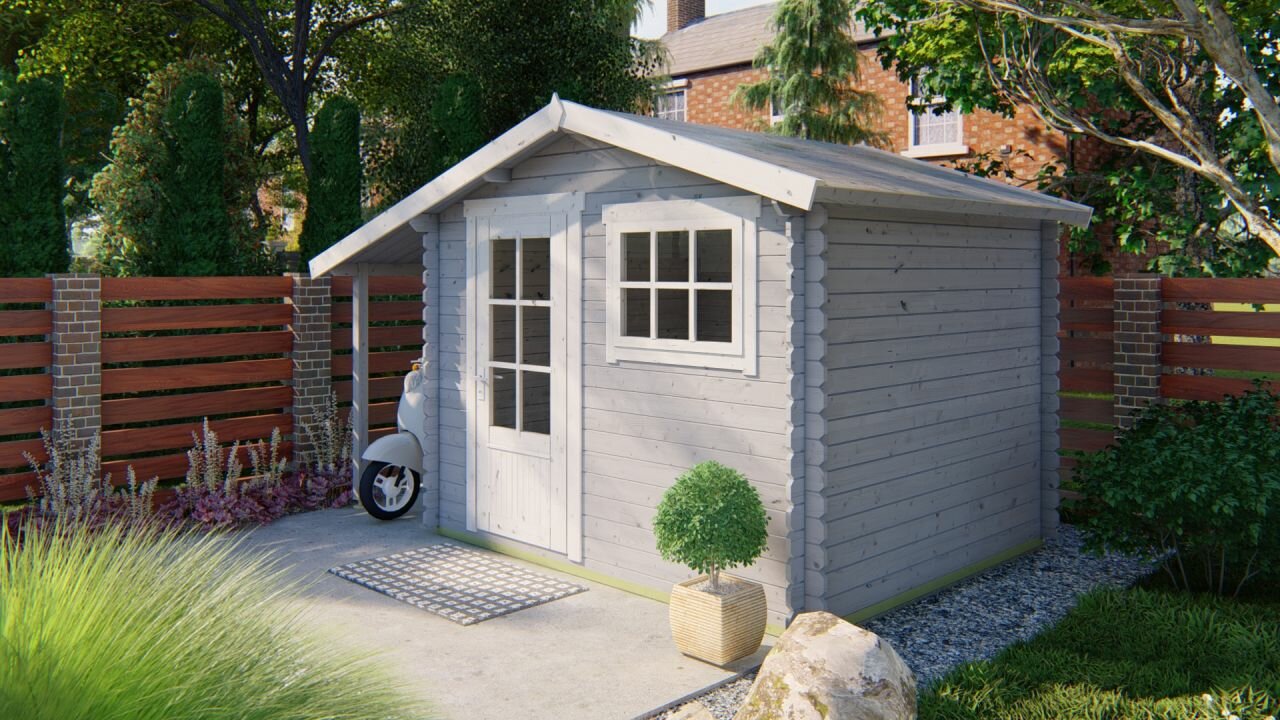 Blokhut Lars zilvergrijs