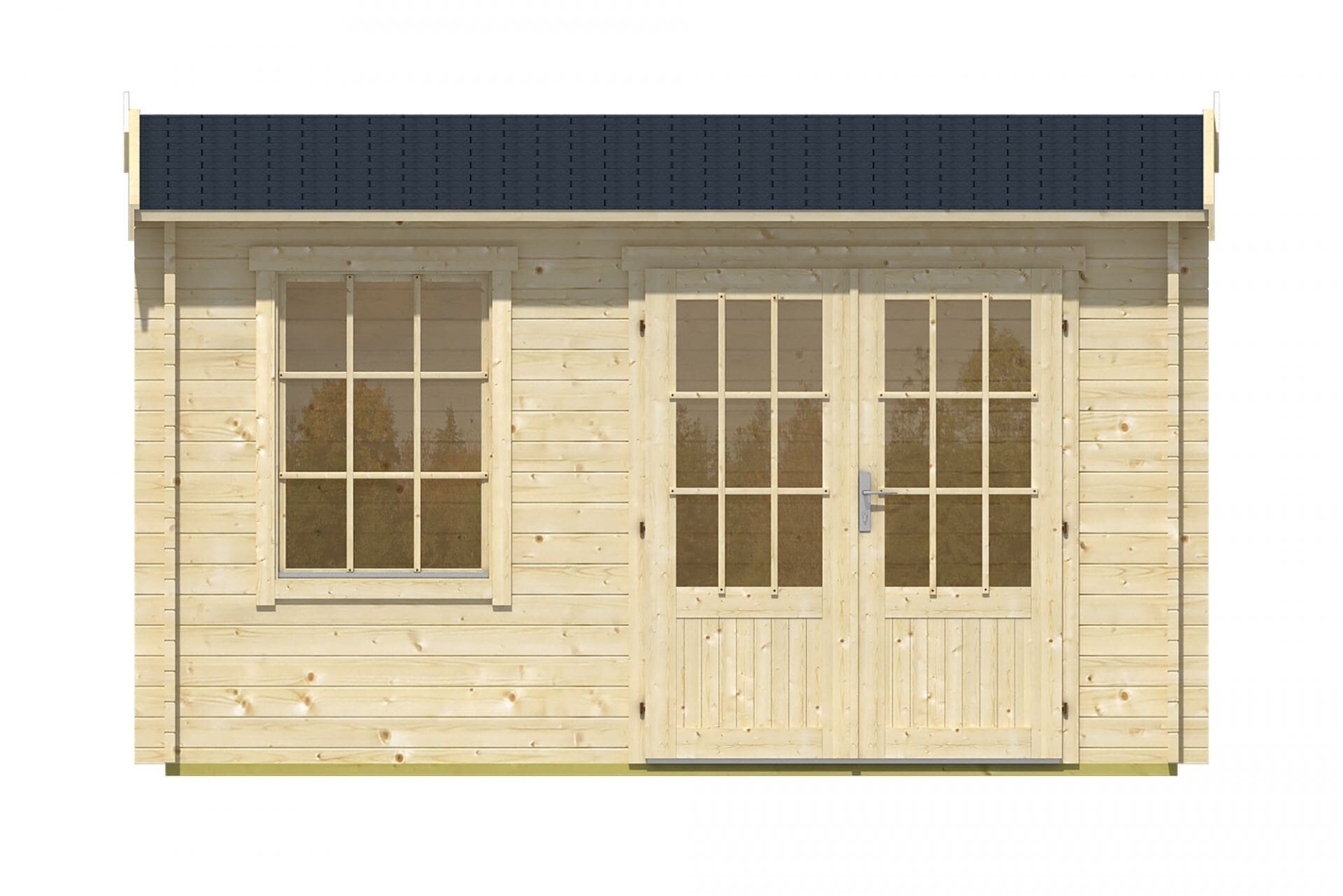 Blokhut Chloe vooraanzicht