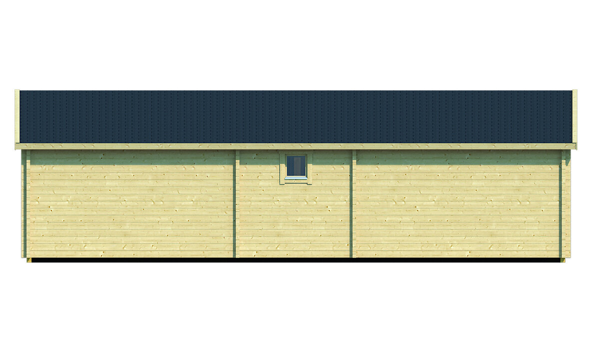 Gartenhaus Skerries 1050 x 700 x 317 cm &ndash; Fertighaus aus Holz &ndash; Luxus-Blockhaus